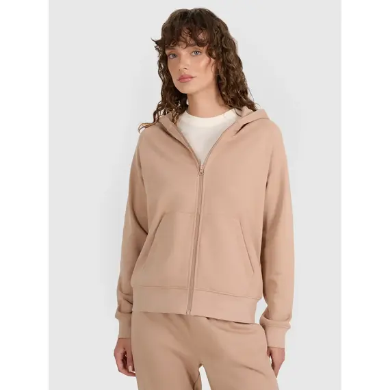 4F bluza damska rozpinana 4FWAW25TSWSF1977 beżowy