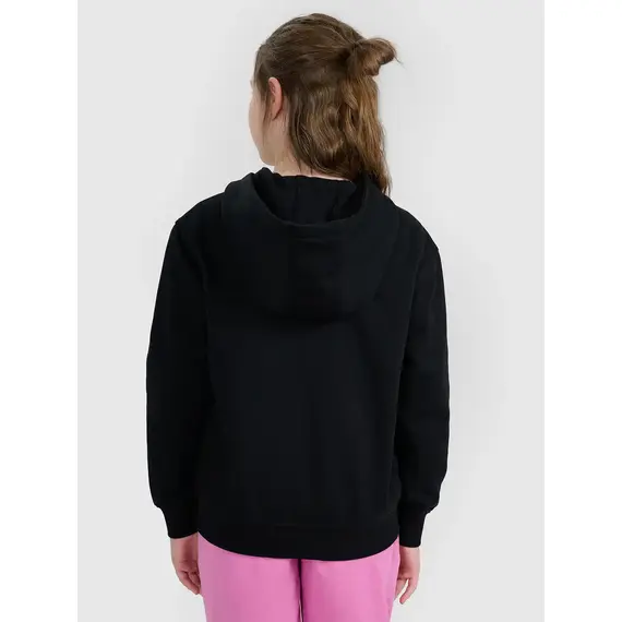 4F bluza dla dziewczynki rozpinana z kapturem 4FJWMM00TSWSF1861 czarny