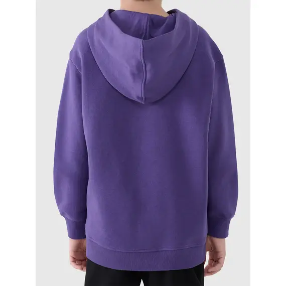 4F bluza dresowa chłopięca z kapturem 4FJWAW25TSWSM1945 niebieski