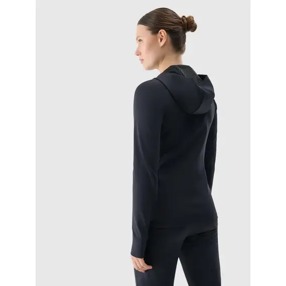 4F bluza damska treningowa rozpinana 4FWMM00TFSWF653 czarny