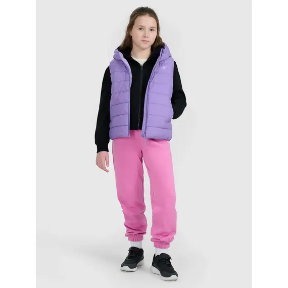 4F bluza dla dziewczynki rozpinana z kapturem 4FJWMM00TSWSF1861 czarny