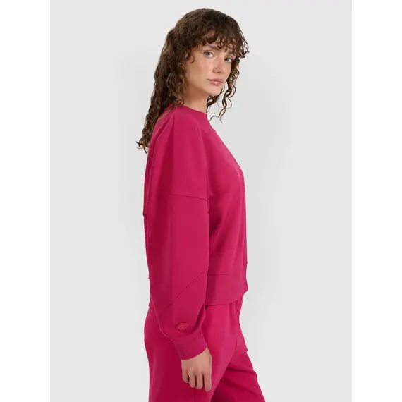 4F bluza dresowa damska 4FWAW25TSWSF1888 różowy