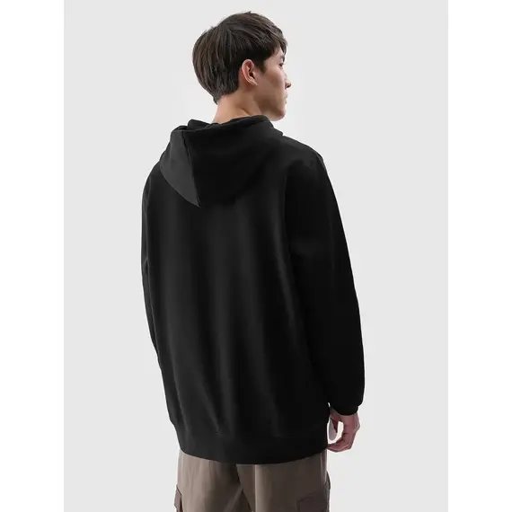 4F bluza dresowa męska z kapturem 4FWMM00TSWSM1766 czarny