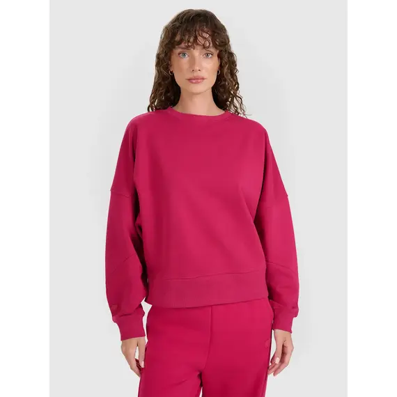 4F bluza dresowa damska 4FWAW25TSWSF1888 różowy