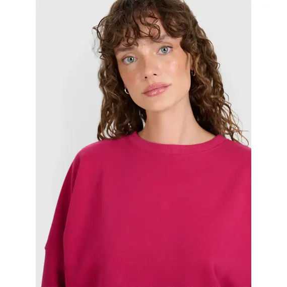 4F bluza dresowa damska 4FWAW25TSWSF1888 różowy