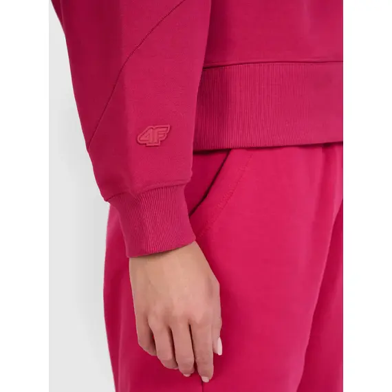 4F bluza dresowa damska 4FWAW25TSWSF1888 różowy