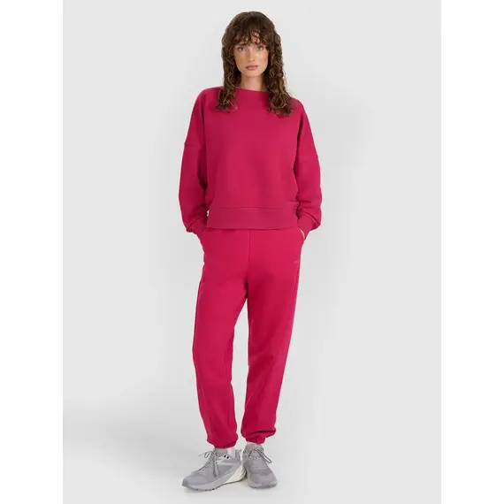 4F bluza dresowa damska 4FWAW25TSWSF1888 różowy