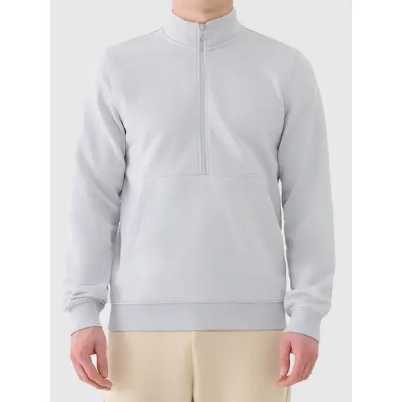 4F bluza męska bawełniana 4FWAW25TSWSM1902 szary