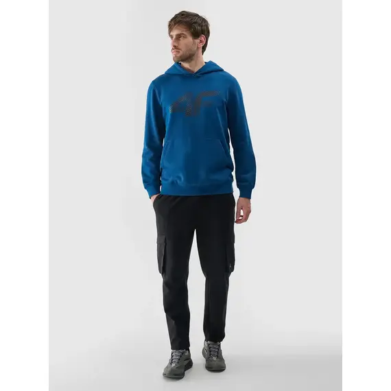 4F bluza dresowa męska z kapturem 4FWMM00TSWSM1766 zielony