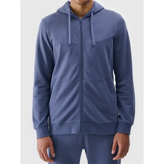 4F bluza rozpinana męska z kapturem 4FWMM00TSWSM1768 niebieski