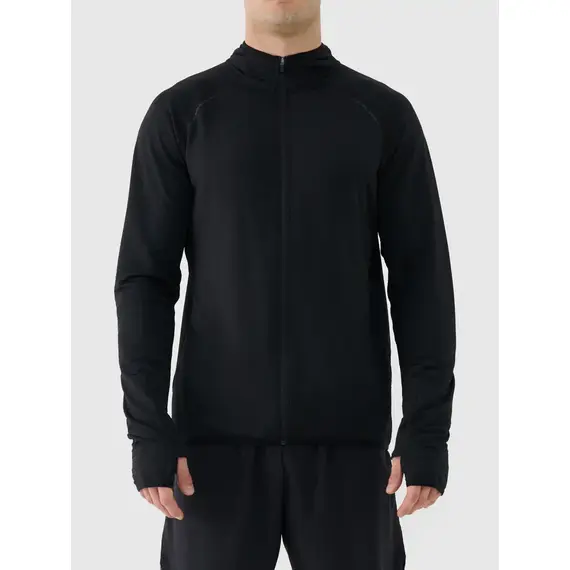 4F bluza treningowa męska do biegania 4FWAW25TFSWM575 czarny