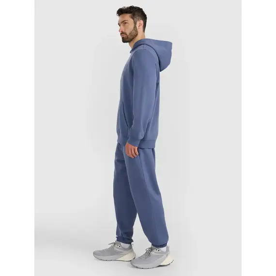 4F bluza dresowa męska z kapturem 4FWMM00TSWSM1766 niebieski