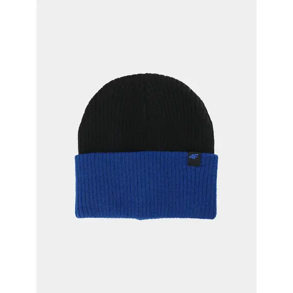 4F czapka o prążkowanym splocie 4FJWAW25ACAPM600 niebieski