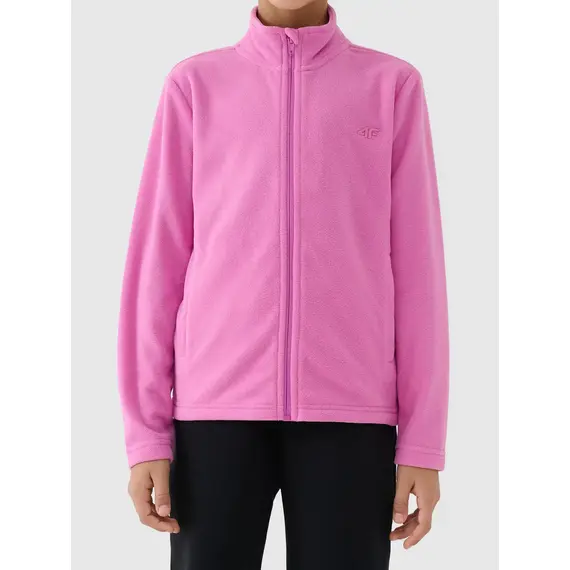 4F bluza polarowa polar dla dziewczynek 4FJWAW25TFLEF346 różowy