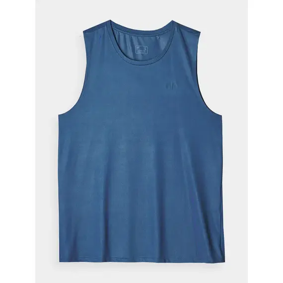 4F koszulka męska bez rękawów treningowa 4FWAW25TFSLM554 niebieski