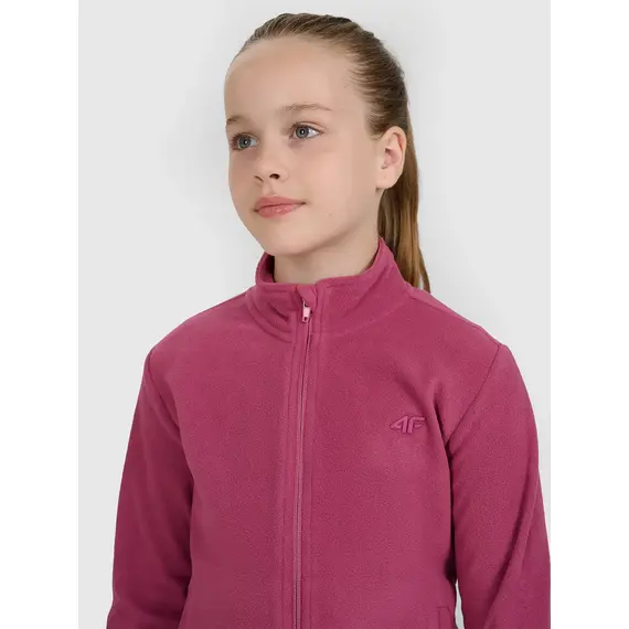 4F bluza polarowa polar dla dziewczynek 4FJWAW25TFLEF346 fioletowy