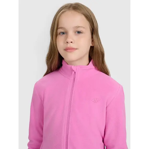 4F bluza polarowa polar dla dziewczynek 4FJWAW25TFLEF346 różowy