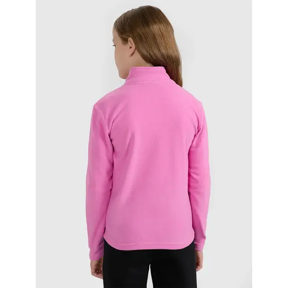 4F bluza polarowa polar dla dziewczynek 4FJWAW25TFLEF346 różowy