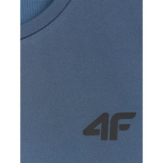 4F koszulka męska bez rękawów treningowa 4FWAW25TFSLM554 niebieski