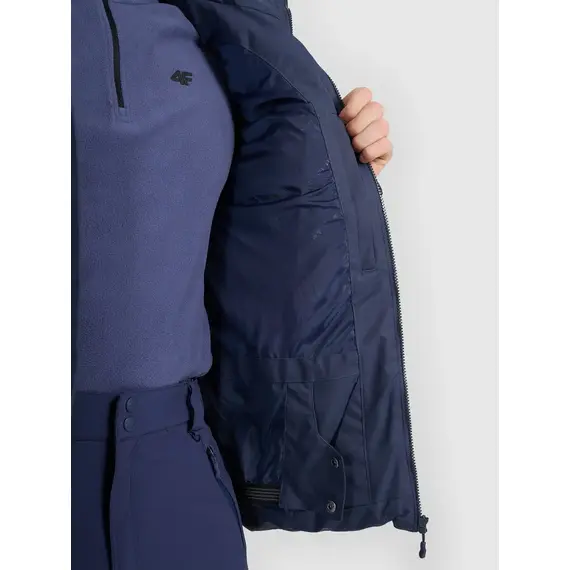 4F kurtka narciarska męska z membraną i wypełnieniem syntetycznym 4FWAW25TTJAM0788 granatowy