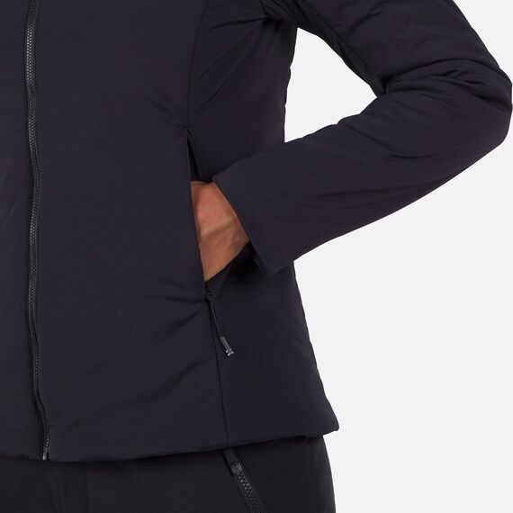 ROSSIGNOL KURTKA NARCIARSKA DAMSKA W OPSIDE HOODIE IN HEAVY INSUL czarny