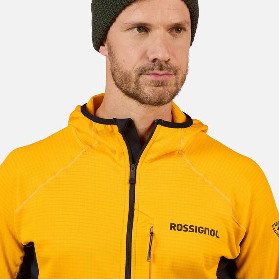 ROSSIGNOL BLUZA NARCIARSKA MĘSKA BLACKSIDE MIX FZH FLEECE żółty